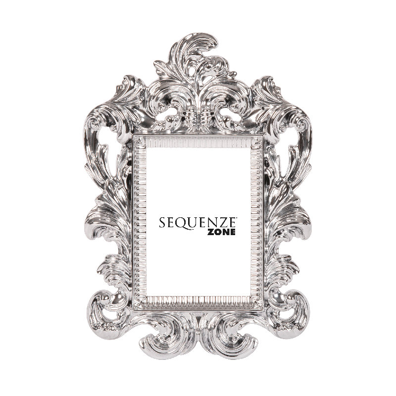 Embossed Picture Frame, Silver