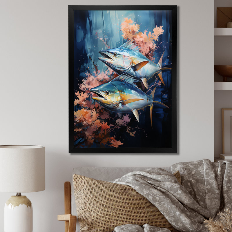 Zao Fishing Majestic Marlins V - imprimé, Cadre photo noir, H 20 po x l 12 po x P 1 po