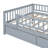 Full Size Daybed Wood Bed With Two Drawers, Gray-1273841753-1273841755
