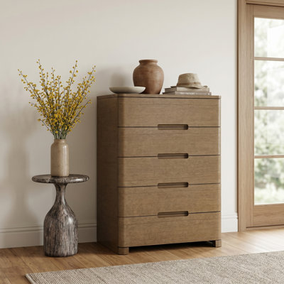 Caswell Oak Veneer And Solid Wood Chest