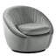 Fauteuil d'appoint pivotant en velours Modern
