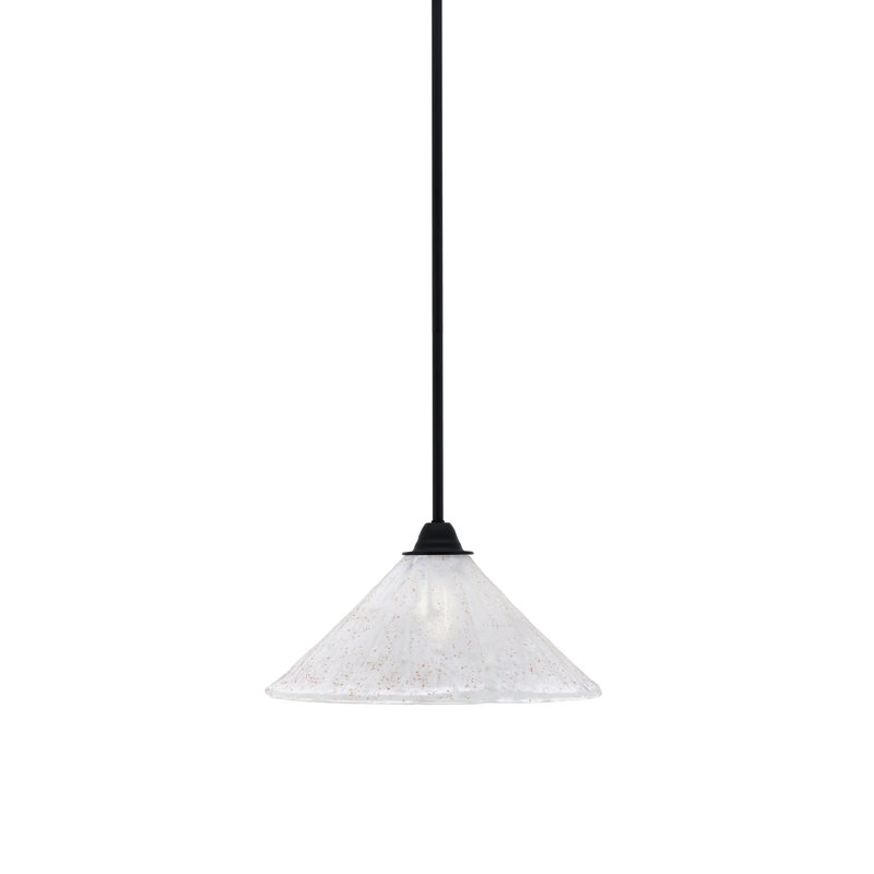 Luminaire suspendu Paramount, Blanc, crème, H 7 po x l 12 po