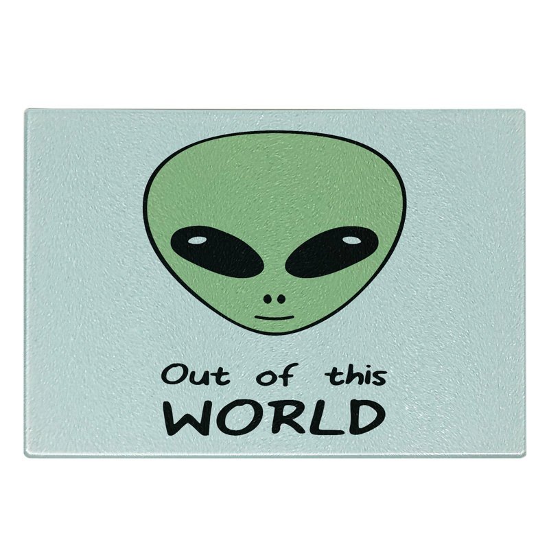 East Urban Home Glass Alien Cutting Board