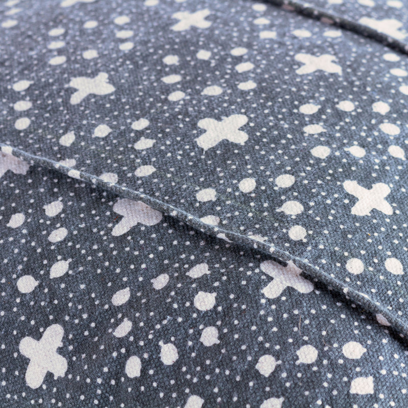 Helm Polka Dots Square Throw Cushion, Ink