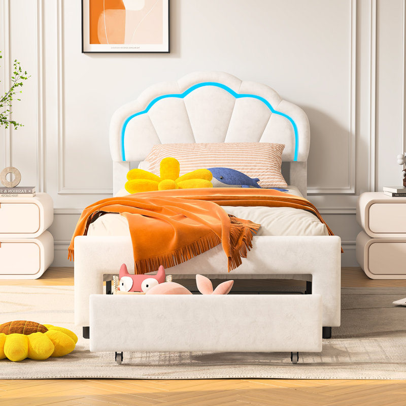 Upholstered Storage Bed, European Single (90 x 200 cm)