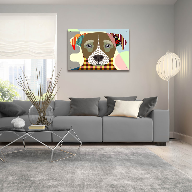 «Jack Russell» par Lanre Adefioyue, H 24 po x l 36 po x P 0,2 po