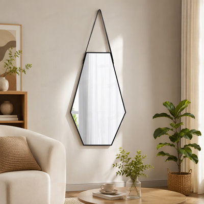 Miroir mural 18x1,6x31,5 "Hexagonal