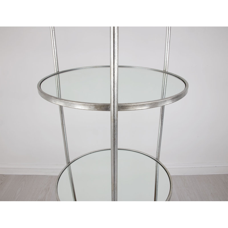 Ruby Round Shelf, Silver