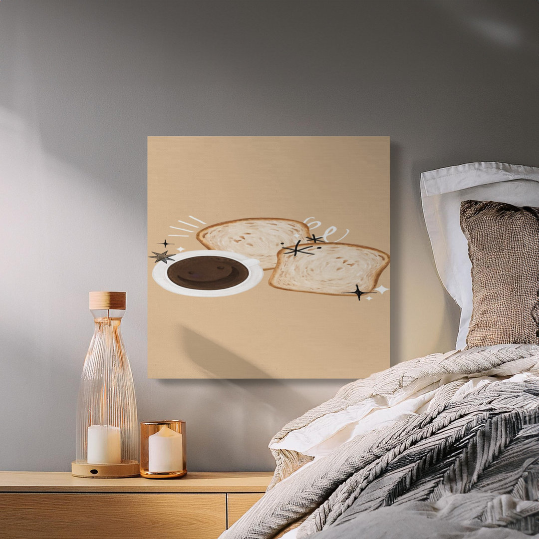Cozy Coffee Toast Morning Canvas Print