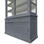 Stiles Solid Wood 188 cm W Display Cabinet-89842944