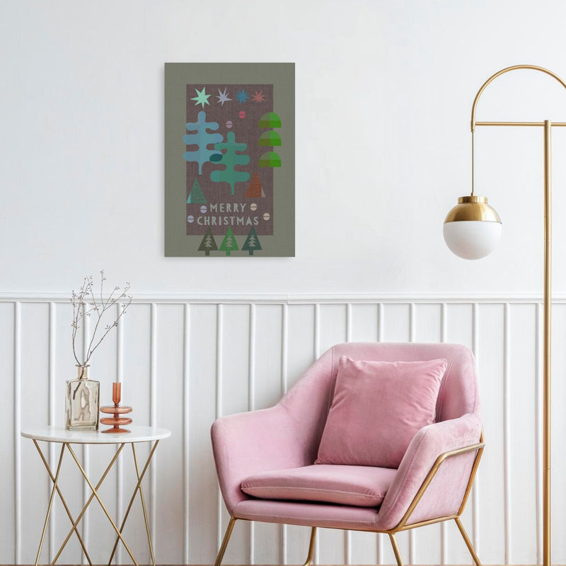 Merry Mid-Century Christmas, 24" H x 16" W