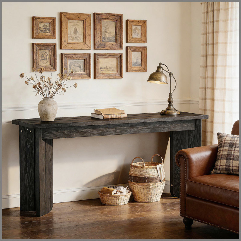Table de couloir en bois, console, table de canapé (table seulement)