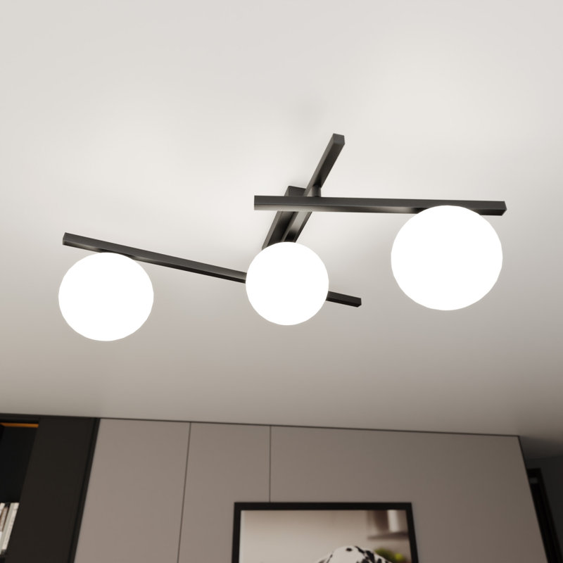 Aristedes 4-Light 18cm Spotlight, 22cm H x 36cm W x 10cm D, White