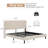 Upholstered Platform Bed with Charging Station-1047053510