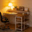 Bureau en L réversible - Bureau d'ordinateur d'angle avec support pour moniteur surélevé et tiroirs de rangement-814850266