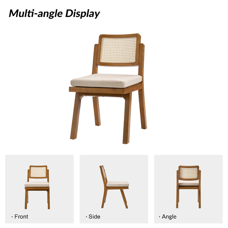 Stuart 3-Piece Rattan Dining Set, Brown