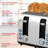 1,500-Watt Extra-Wide Stainless Steel 4-Slice Toaster