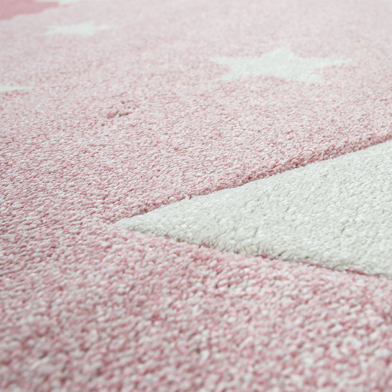 Session Shag Pink Rug, Rectangle 140 x 200cm