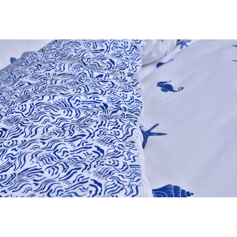 Waite Polyester Duvet Cover Set with Pillowcases, Super King Duvet Cover + 2 Standard Pillowcases
