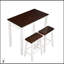 Ensemble de table de bar industriel et de chaises, ensemble de salle à manger compact 3 pièces pour une vie moderne et une utilisation efficace de l'espace