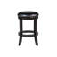 Tabouret de bar pivotant en bois massif