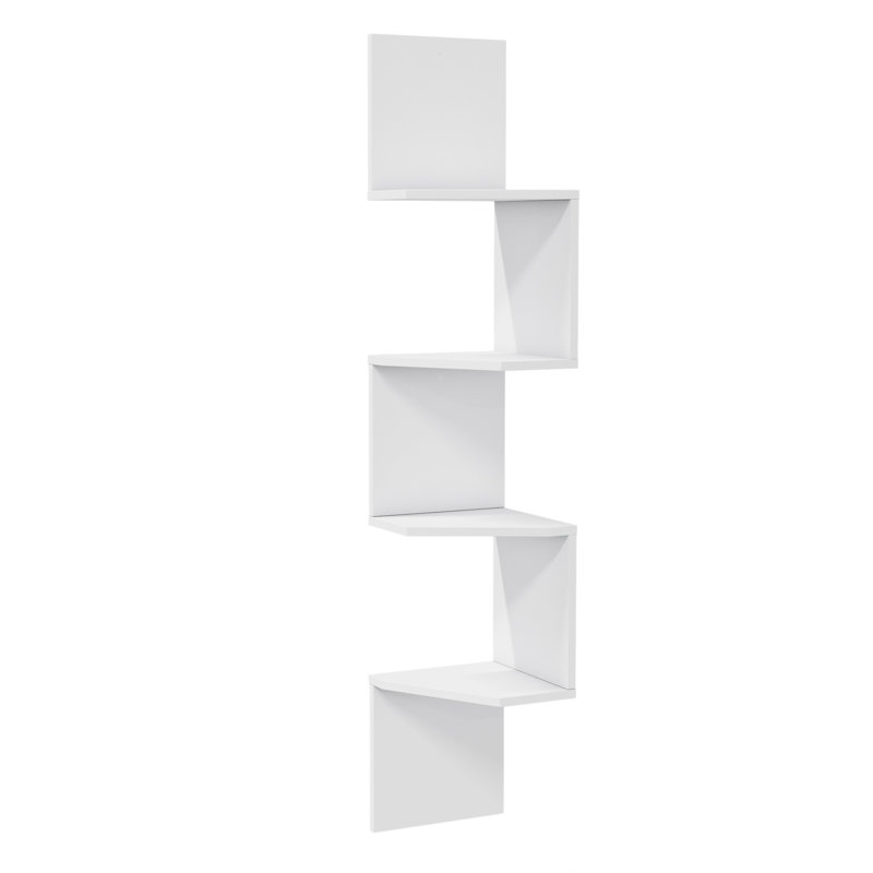 4 Piece Tiered Shelf, White
