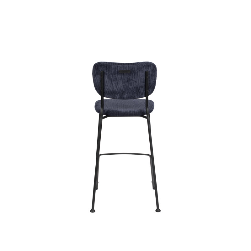 Benson Bar Stool, Counter Stool (25” Seat Height), Dark Blue