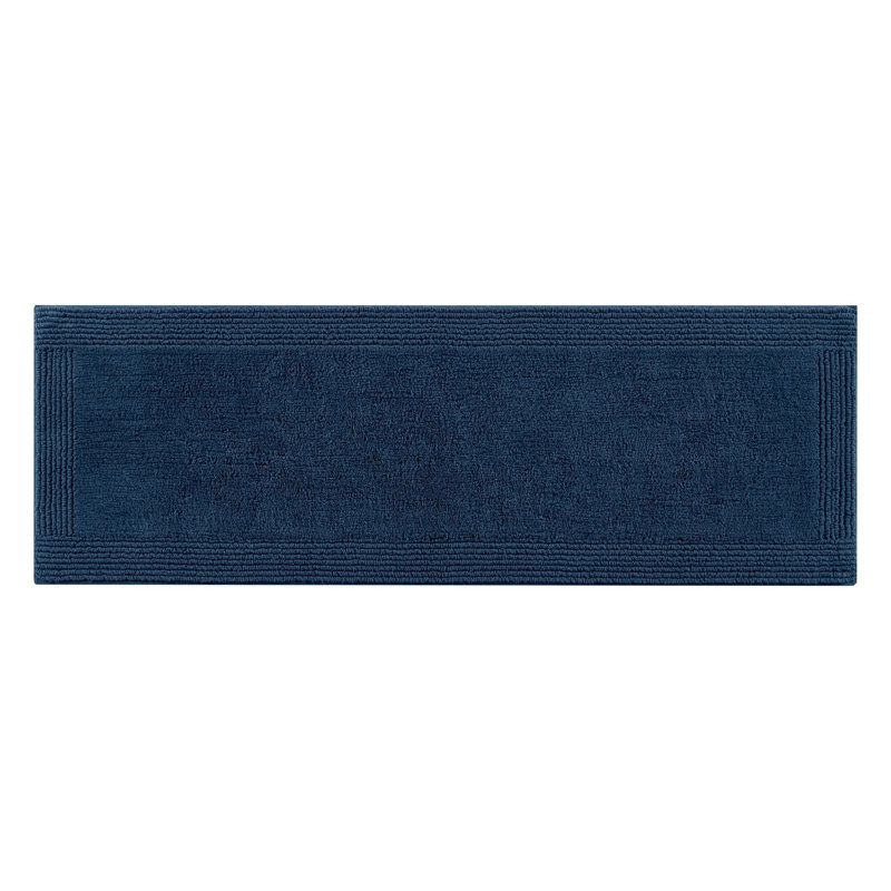 1 PCS 100% Cotton Tufted 3000 GSM Reversible Bath Rug, Cream, 13.78" L x 4.53" W