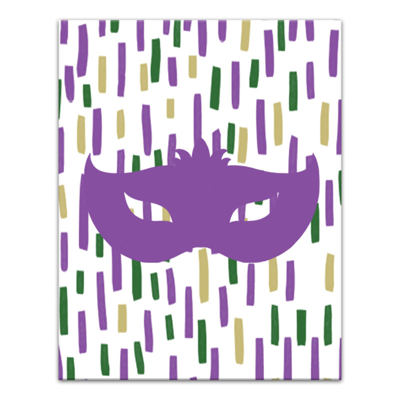 Conffeti Mask Print On Canvas
