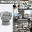 Fauteuil d'appoint rembourré et pivotant en velours-703192145