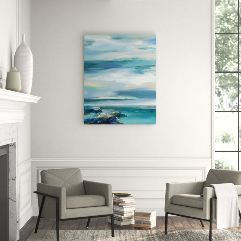Sunrise At Waterfront Print by Sara Brown, Outdoor, 45" H x 36" W x 1.5" D