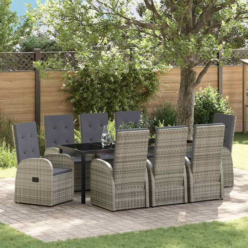 8 - Person Patio Dining Set with Rectangular Table