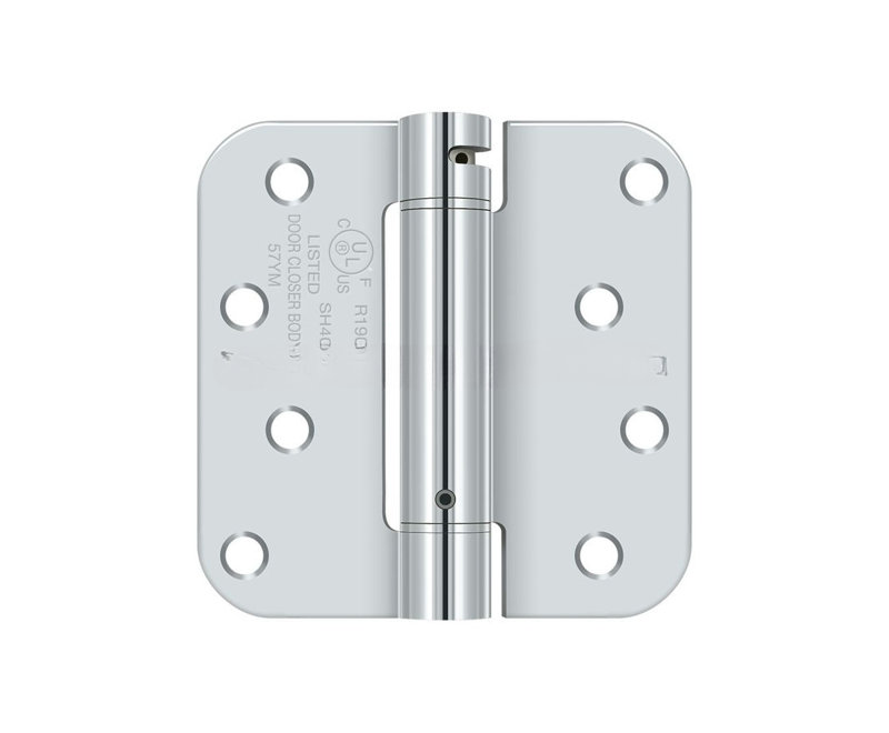 Deltana DSH4R526 5/8 po Radius Square, Polished Chrome