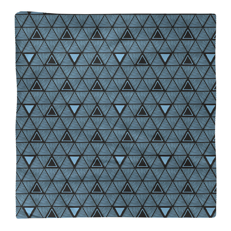 Jordao Cotton Abstract Square Napkin, Teal, 0.1" H x 10" W x 10" D