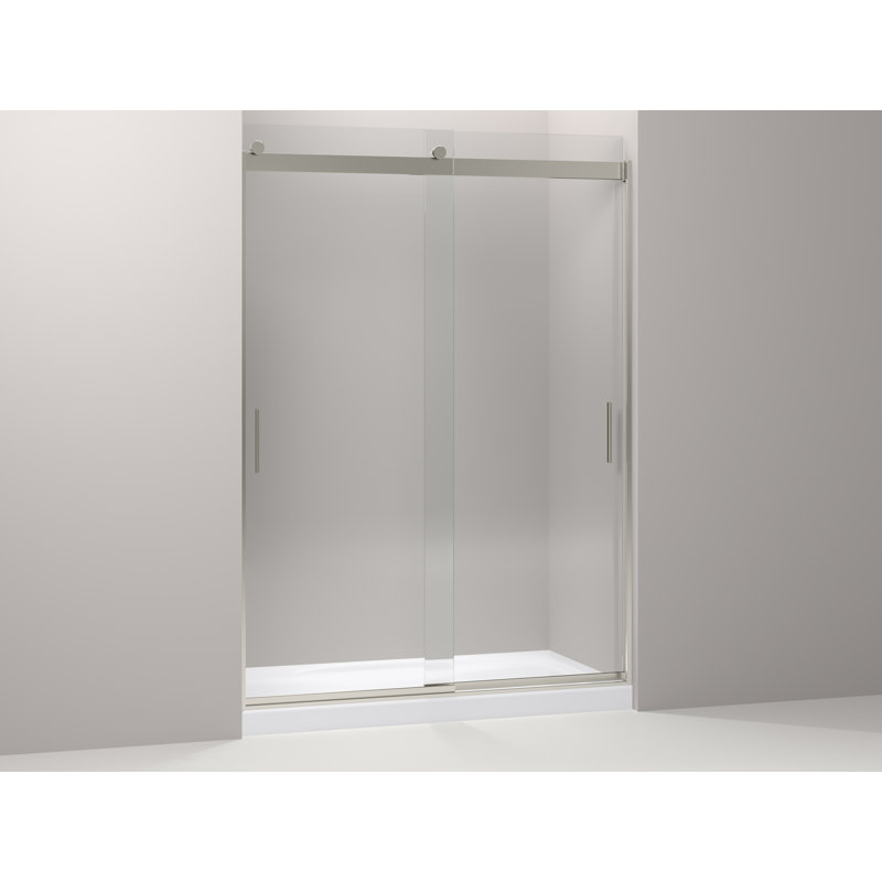 Porte de douche coulissante Levity, Nickel brossé