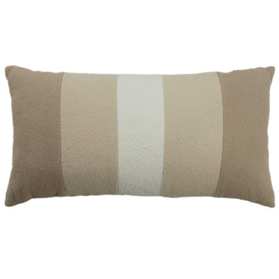  Coussin décoratif réversible en coton rayé