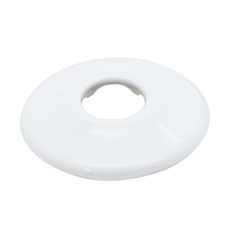 Trousse d'alimentation pour piédestal avec siphon en P et butées d'angle, Blanc thermolaqué
