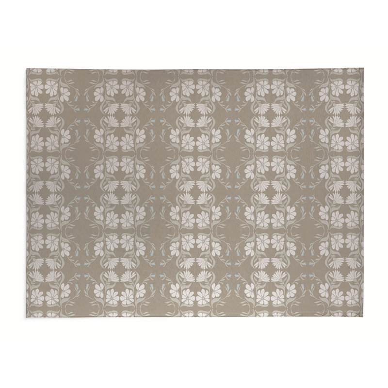 Groovy Flowers Outdoor Rug, Rectangle 3' x 5'