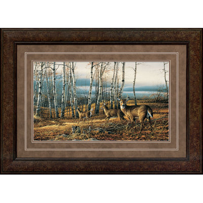 « bouleau line » par terry redlin, reproduction d’art encadrée