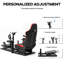 Anman Flight Simulation Cockpit with Racing Seat Fit for Thrustmaster HOTAS Warthog Logitech, Not Include Steering wheel & Wheels & Pedals and Shifter Handbrake 
