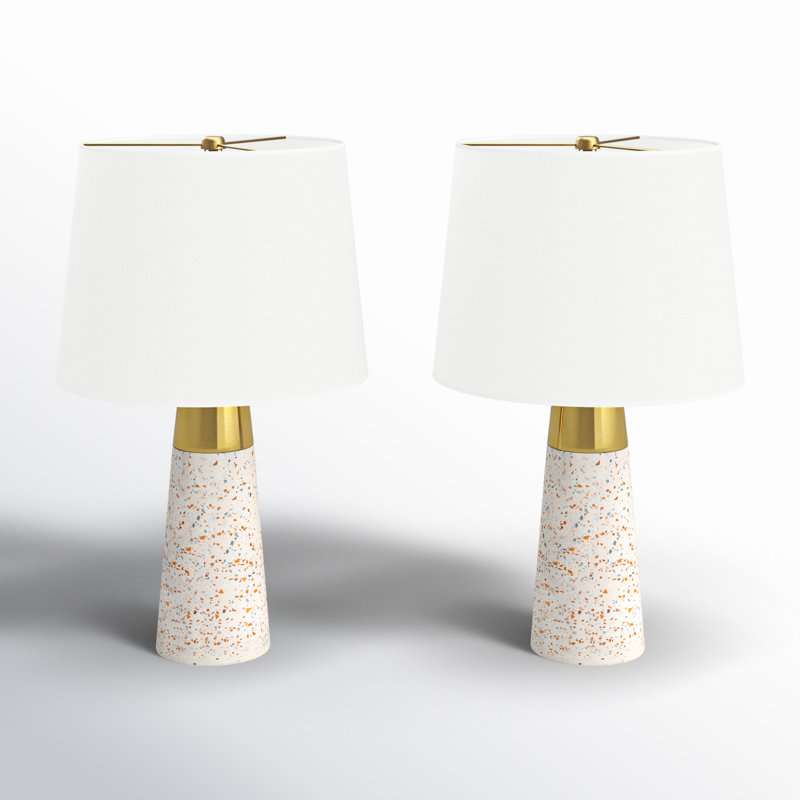 Ensemble de lampes de table Tressler, Blanc, Blanc