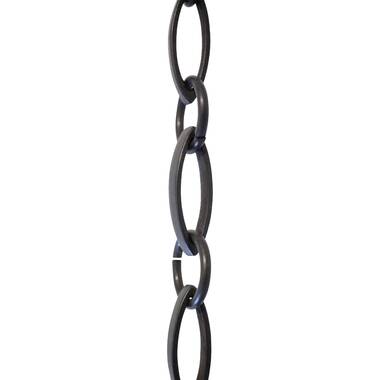 RCH Supply Company Twist Link Lighting Fixture Chain; Black