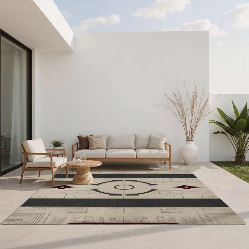 Tapis intérieur et extérieur Aristocrat's Aura, Rectangle 1 pi 6 po x 2 pi 6 po