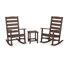 POLYWOOD x Sol 72 Jamarion 3-Piece Porch Rocking Chair Set