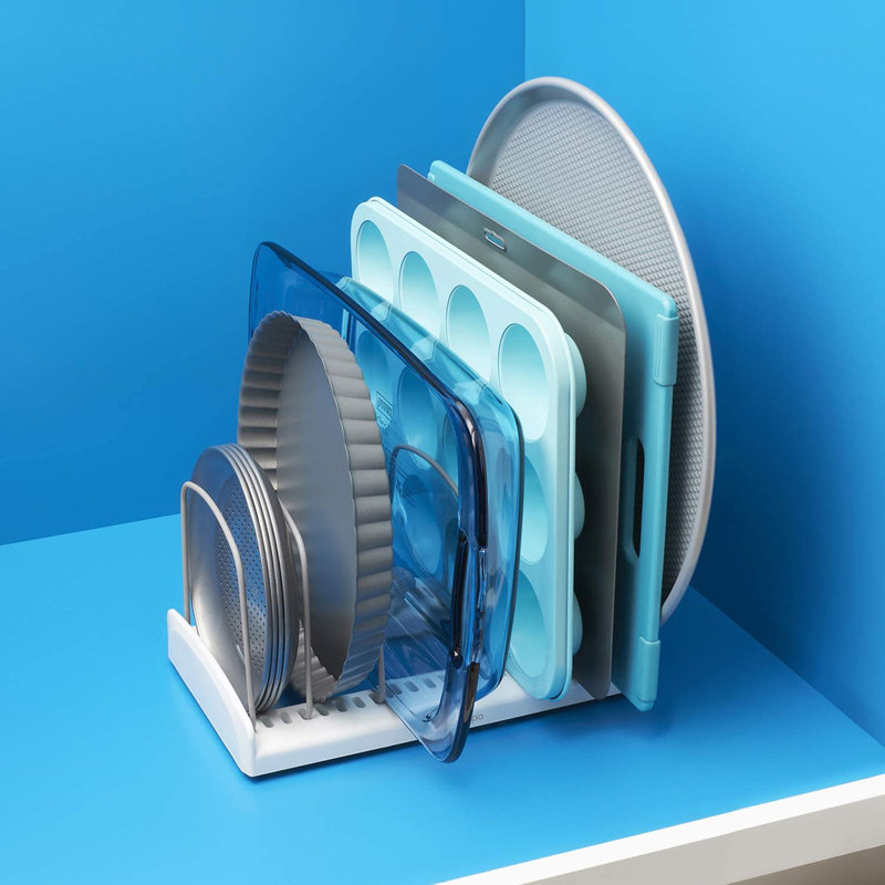 Support de cuisson, plaque à biscuits et plateau de rangement pour la cuisine avec séparateurs réglables YouCopia StoreMore
