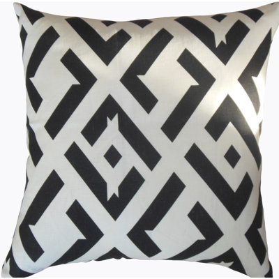 Gabriele Geometric Linen Reversible Throw Pillow