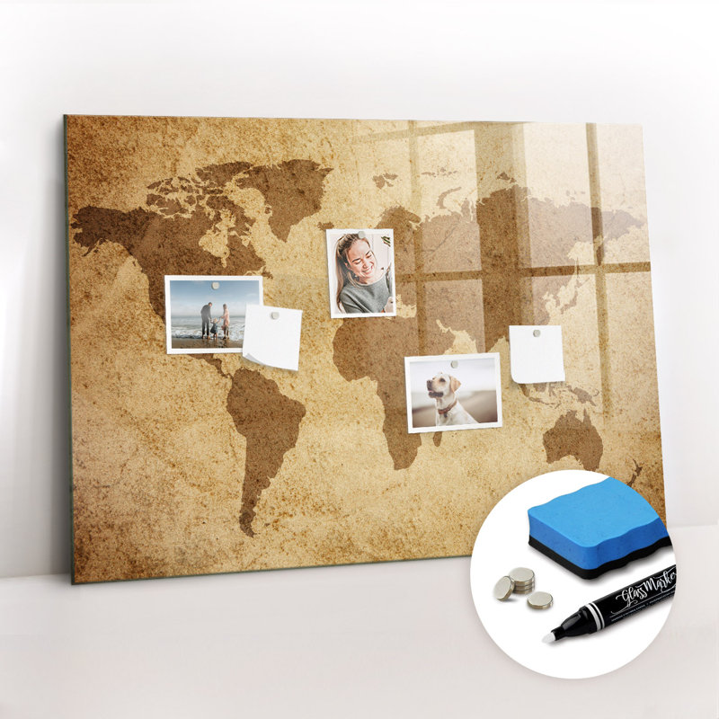 Magnetic Glass Photo Memo Board