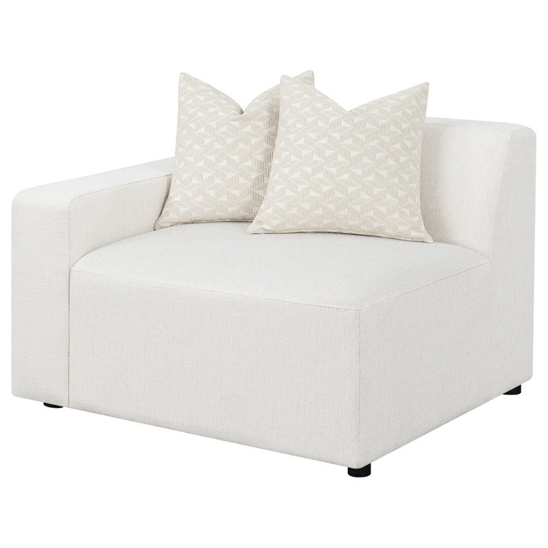 Heritage Design - Chaise rembourrée LAF perle Feagin, Orienté à gauche (vu de face)