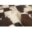 Tapis noir / beige / brun en cuir de vache fabriqué à la main Shirebrook