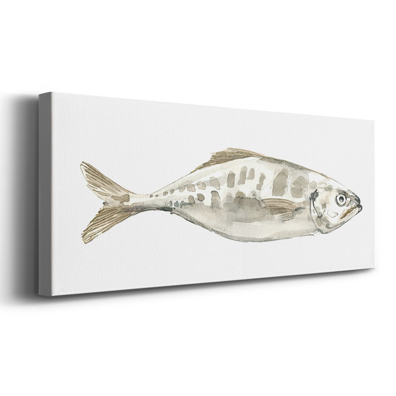 " Silver Fish Ii ", 8" H x 20" W x 1.5" D